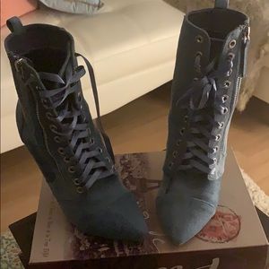 Demin Close- toes pump